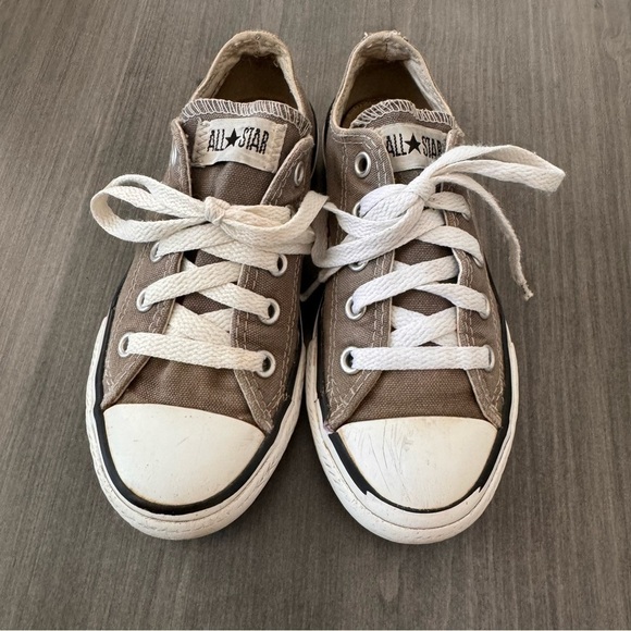 Converse All Star kids low top gray sneakers shoes size 12 - Picture 3 of 11